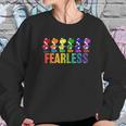 Pride Yoshi Fearless Rainbow Line Up Women Sweatshirt Gifts for Her