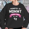 Promoted To Mommy Times Two Est 2018 Twin Mothers Day Women Sweatshirt Gifts for Her