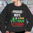 Proud Wife Vietnam Veteran Gift Veterans Day War Gift Graphic Design Printed Casual Daily Basic Women Sweatshirt Gifts for Her