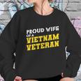 Proud Wife Of A Vietnam Veteran Us Army Veteran Day Graphic Design Printed Casual Daily Basic Women Sweatshirt Gifts for Her