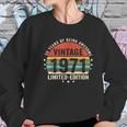 Retro Vintage 1971 50 Year Old 50Th Birthday Gift Mom Dad Women Sweatshirt Gifts for Her