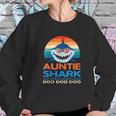 Retro Vintage Auntie Shark Baby Shark Women Sweatshirt Gifts for Her