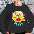 Smiling Emojis Lady Bling Face Glasses Women Women Sweatshirt Gifts for Her