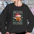 Snoop Dogg Weed Twas The Nizzle Before Christmizzle Ugly Christmas Sweater Women Sweatshirt Gifts for Her