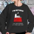 Snoopy Retired Shirt Women Sweatshirt Gifts for Her