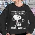 Snoopy - I Want Coffee Women Sweatshirt Gifts for Her