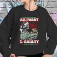 Vader Empire All I Want Galaxy Christmas Women Sweatshirt Gifts for Her