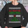 All I Want For Christmas Fox Mulder Fitted ScoopWomen Sweatshirt Gifts for Her