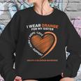 I Wear Orange For My Sister Ms Multiple Sclerosis Awareness Women Sweatshirt Gifts for Her