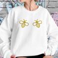 Boo Bees Funny Bug Breasts Innuendo Boobies Graphic Women Sweatshirt Gifts for Her