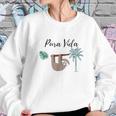 Costa Rica Pura Vida Sloth Palm Tree Women Sweatshirt Gifts for Her