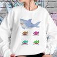 Cute Daddy Shark And Sons Best Christmas Gifts For Dad Women Sweatshirt Gifts for Her