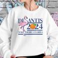 Desantis 2024 Make America Florida Flamingo Election V6 Women Sweatshirt Gifts for Her