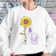 Elephant I Will Remember For You Sunflower Alzheimer Women Sweatshirt Gifts for Her