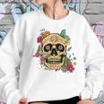 Floral Sugar Skull Dia De Los Muertos Dead Women Girl Women Sweatshirt Gifts for Her