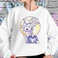 Womens Kawaii Pastel Goth Cute Creepy Witch Cat Wicca V-Neck Women Sweatshirt Gifts for Her