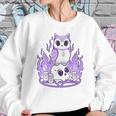 Womens Kawaii Pastel Goth I Cute Creepy Witchy Owl And Skull Women Sweatshirt Gifts for Her