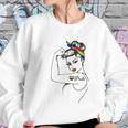 Lgbt Girl Power Pin Up Retro Art By Anne Cha Flag Gay Pride Women Sweatshirt Gifts for Her