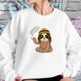 Marijuana Sloth Weed Smoker Jamaican Funny 420 Gifts Women Sweatshirt Gifts for Her