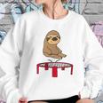 Smileteesanim Funny Sloth On Trampoline Women Sweatshirt Gifts for Her