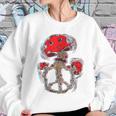 Trippy Magic Mushrooms Peace Sign 70S Women Sweatshirt Gifts for Her