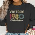 1980 40Th Birthday Gift Vintage Limited Edition Men Women Raglan Baseball Tee Women Sweatshirt Gifts for Women