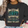 44Th Birthday Decorations May 1977 Men Women 44 Years Old Women Sweatshirt Gifts for Women