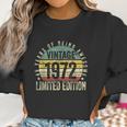 50 Year Old Gifts Vintage 1972 50Th Birthday Women Sweatshirt Gifts for Women