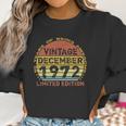 50 Years Old Vintage December 1972 Distressed 50Th Birthday Women Sweatshirt Gifts for Women