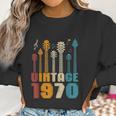 50Th Birthday Gifts Vintage 1970 Guitarist Guitar Lovers Women Sweatshirt Gifts for Women