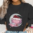 Axolotl Christmas Manga Kawaii Salamander Cute Santa Moon Women Sweatshirt Gifts for Women