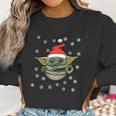 Baby Yoda Snow Merry Christmas The Mandalorian Shirt Women Sweatshirt Gifts for Women