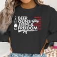 Beer Guns Jeeps & FreedomWomen Sweatshirt Gifts for Women