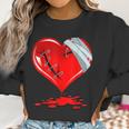 Black Broken Heart Men Women Pastel Goth Valentine Women Sweatshirt Gifts for Women