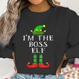 Im The Boss Elf Matching Family Christmas Women Sweatshirt Gifts for Women