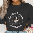 Cafecito Y Jesus Gift Reagalo Cristiano Christian Spanish Women Sweatshirt Gifts for Women