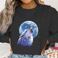 Call Of The Wild Lone Wolf Howling At The Moon Wildlife Women Sweatshirt Gifts for Women