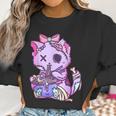 Cat Ramen Bowl Pastel Goth Nu Goth Anime Otaku Japanese V2 Men Women T-Shirt Graphic Print Casual Unisex Tee Women Sweatshirt Gifts for Women