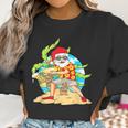 Christmas In July Santa Beach Frisbee Beer Gift Women Sweatshirt Gifts for Women