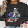 Classic Funny Fifties Muscle Car Hot Rod Dragster Cartoon Women Sweatshirt Gifts for Women