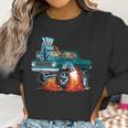 Classic Sixties Muscle Car Funny Dragster Hot Rod Cartoon Women Sweatshirt Gifts for Women