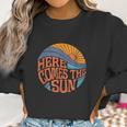 Here Comes The Sun Vintage Retro Sixties Surf Summer Beach Women Sweatshirt Gifts for Women