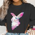 Cute Space Rainbow Gaussian Blur Rabbit Galactic Bunny Women Sweatshirt Gifts for Women