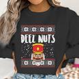 Deez Nuts Nutcracker Funny Ugly Christmas Sweater Meme Gift Women Sweatshirt Gifts for Women