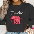 Womens Delta Elephant Crimson Designs Women Sweatshirt Gifts for Women