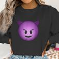 Devil Face Emoji Funny Halloween Gift For Men Women Kids Women Sweatshirt Gifts for Women