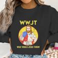 Disc Golf Shirt What Would Jesus Throw Frisbee Golf Women Sweatshirt Gifts for Women