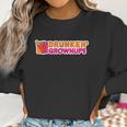 Drunken Grownups Drunkin Party Funny Drinking Vintage Joke Women Sweatshirt Gifts for Women