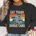 Eat Trash Dodge Cars Retro Raccoon Trash Panda Funny Raccoon Women Sweatshirt Gifts for Women