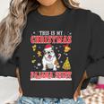 English Bulldog Snow Gilf This Is My Christmas Pajama Shirt Women Sweatshirt Gifts for Women